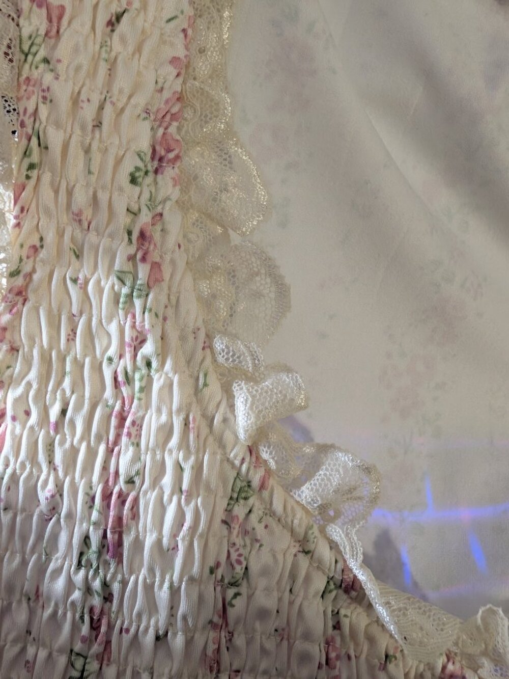 CIDER Floral Smocked Square Neck Summer Dress - Picture 6 of 8